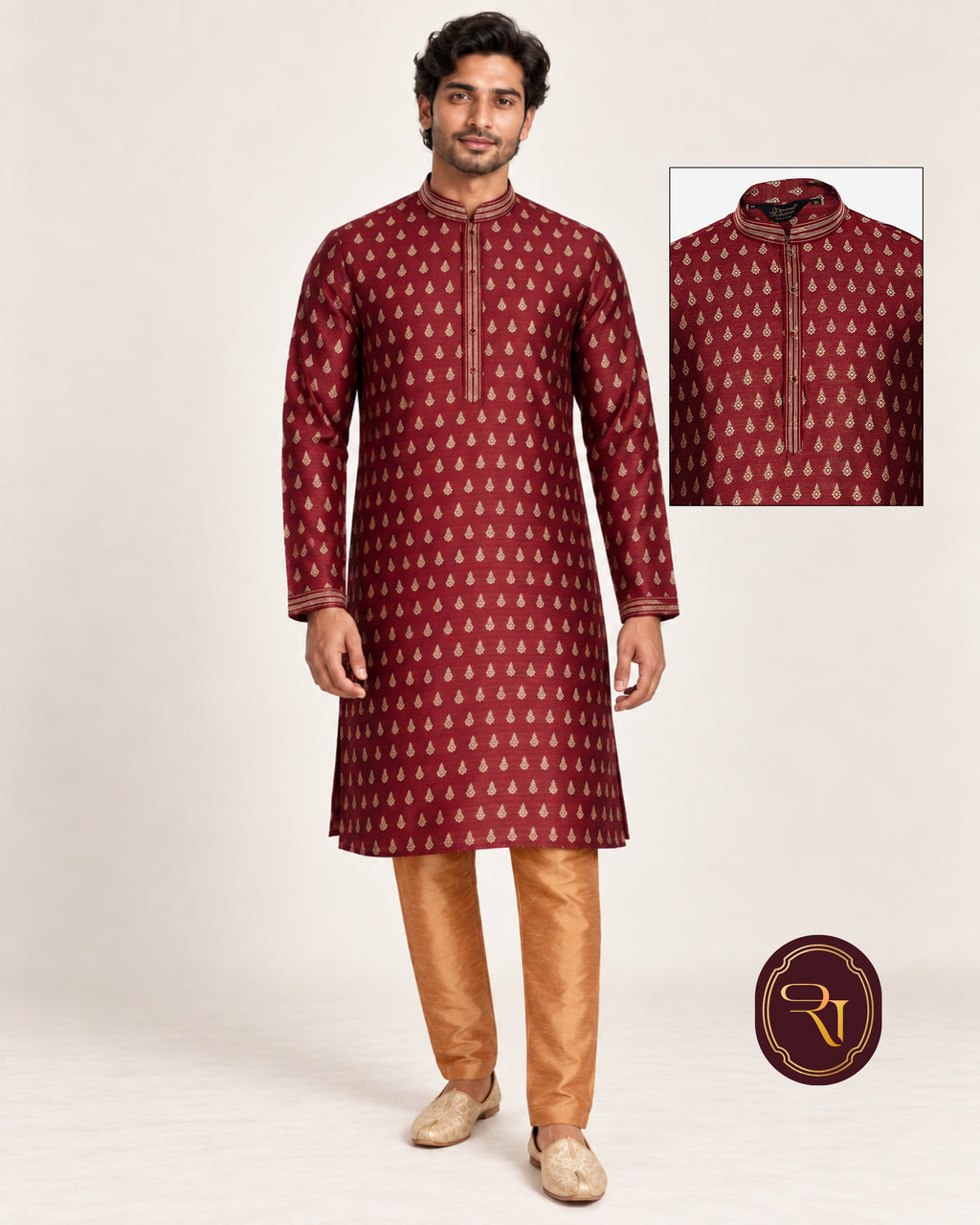 Shahanai Men's Pure Cotton Kurta