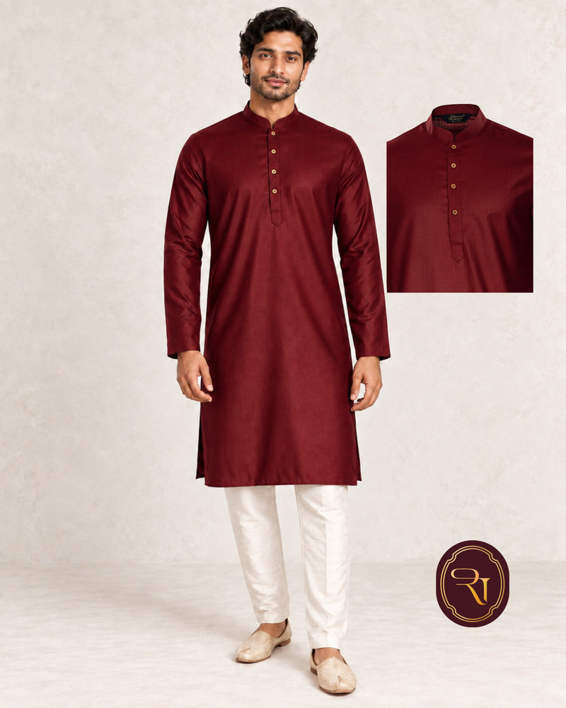 Shahanai Men's Pure Cotton Kurta