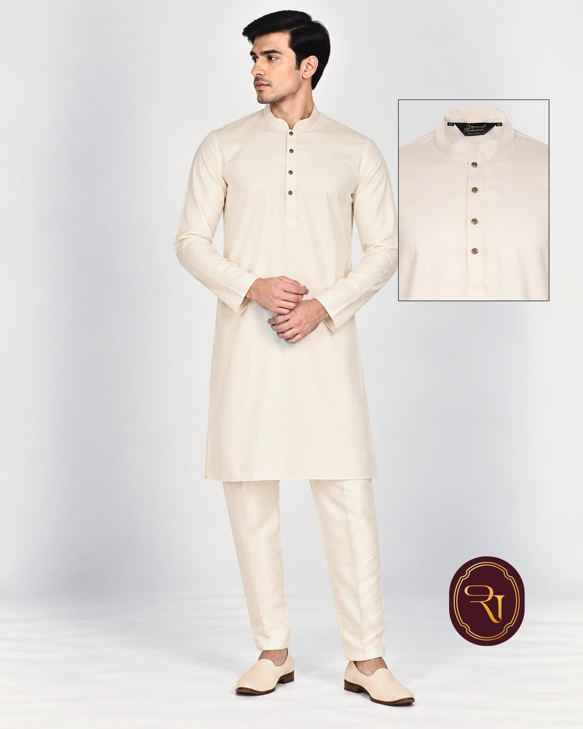 Shahanai Men's Pure Cotton Kurta