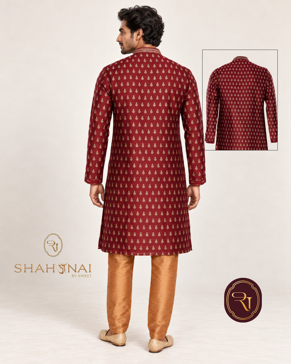 Shahanai Men's Pure Cotton Kurta