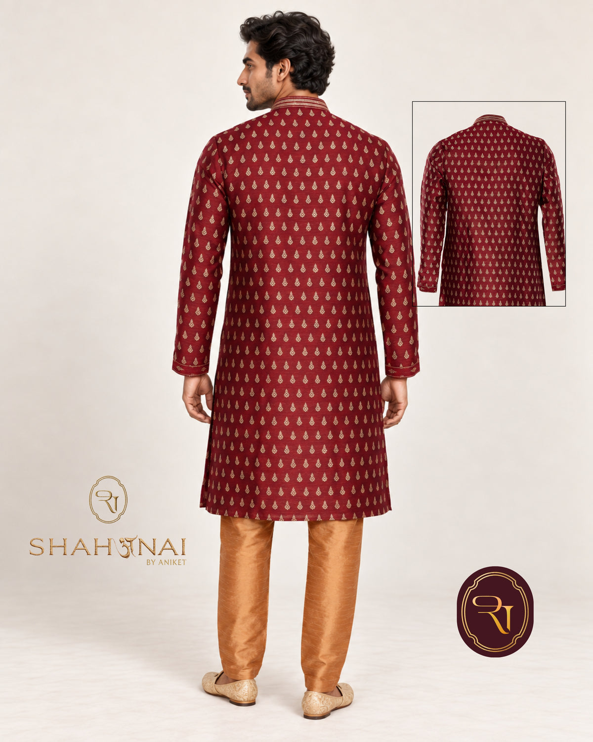 Shahanai Men's Pure Cotton Kurta