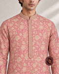 Shahanai Men's Chikankari Digital Print Kurta