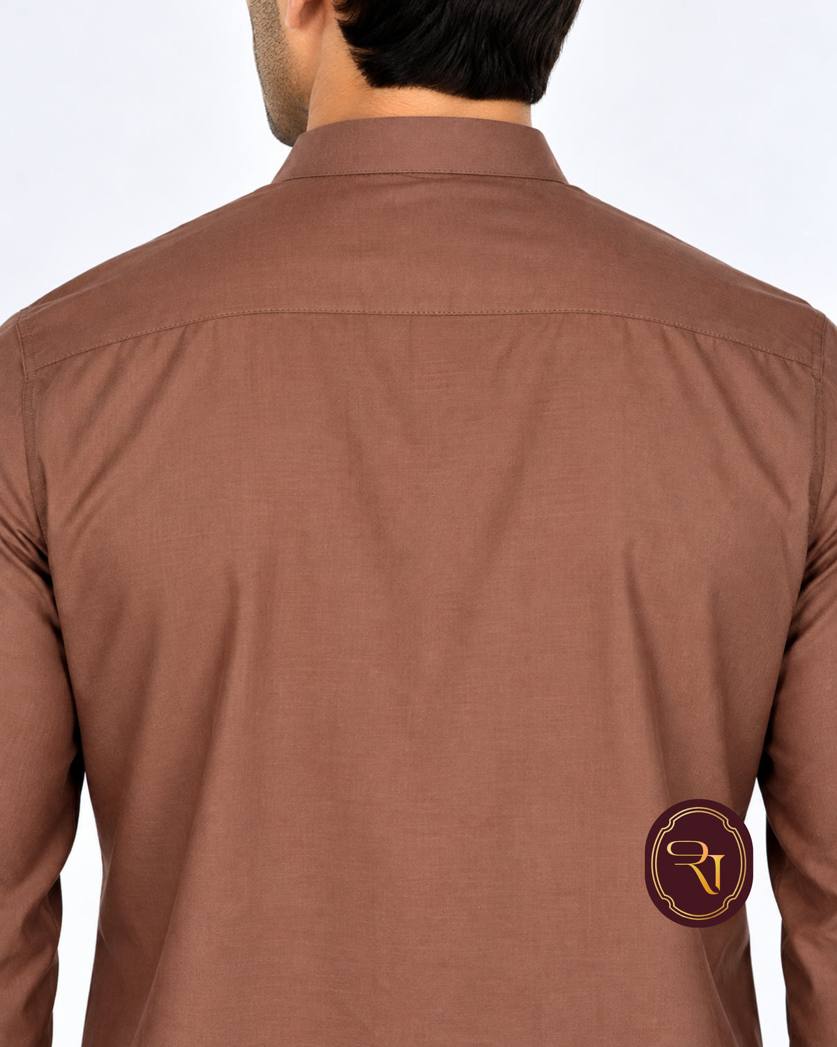 Shahanai Men's Pure Cotton Brown Kurta