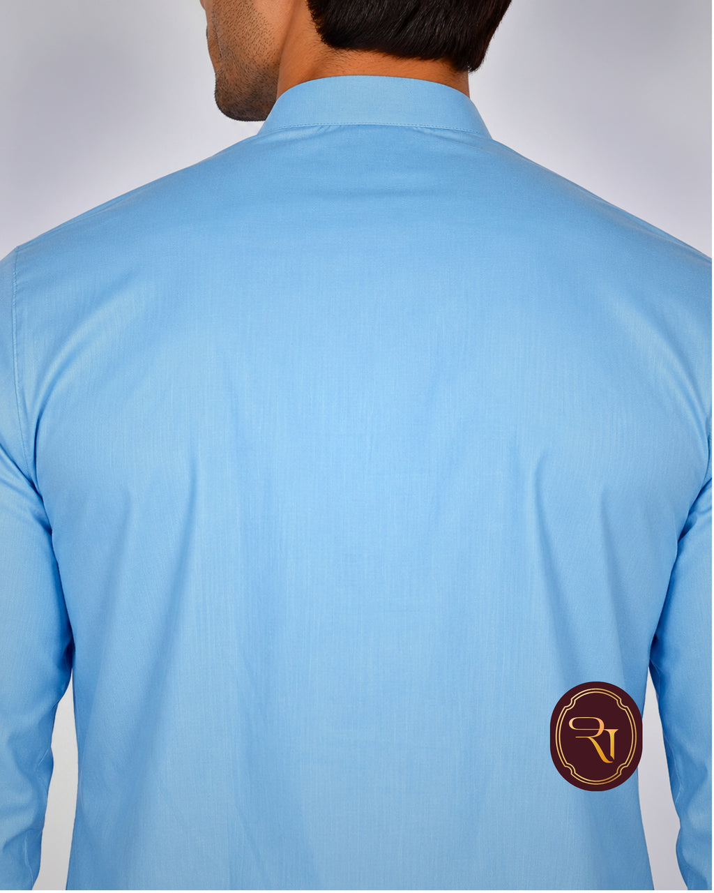 Shahanai Men's Pure Cotton S Blue Kurta