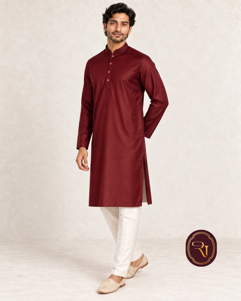 Shahanai Men's Pure Cotton Kurta